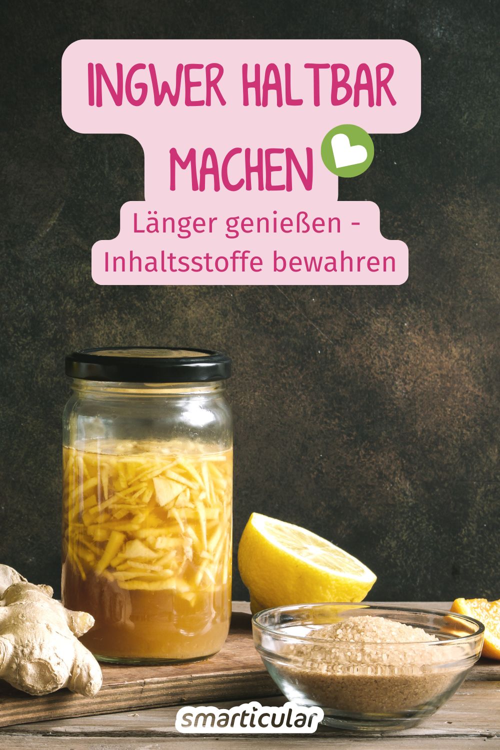 Ingwer lässt sich auch auf verschiedene Arten haltbar machen. Ob als Paste, kandiert, getrocknet oder eingelegt – hier erfährst du sieben Methoden, wie du Ingwer für viele Monate konservierst ohne dabei die wertvollen Inhaltsstoffe zu verlieren.